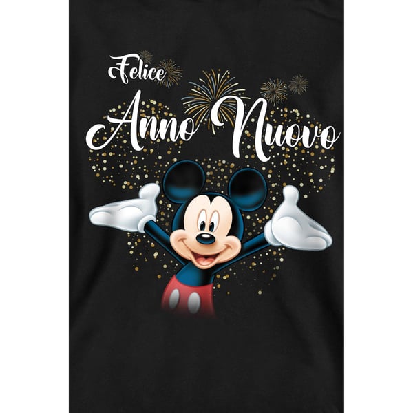 Disney Unisex Adult Italian Mickey Mouse Fireworks New Year Sweatshirt