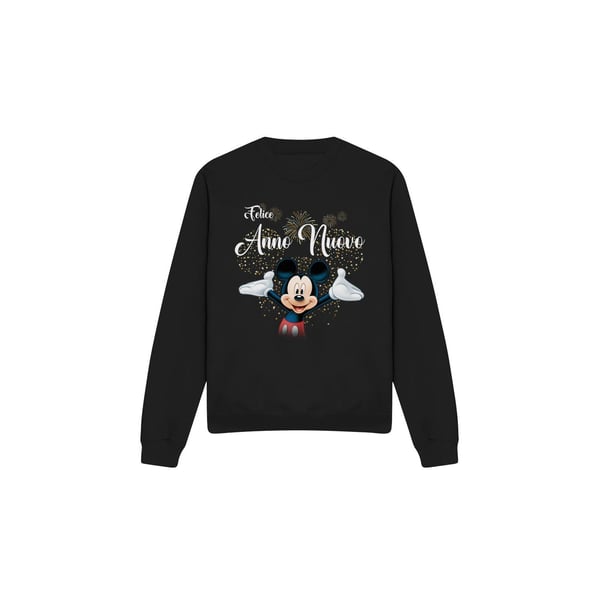 Disney Unisex aikuisten italialainen Mikki Hiiri ilotulitus uudenvuoden collegepaita