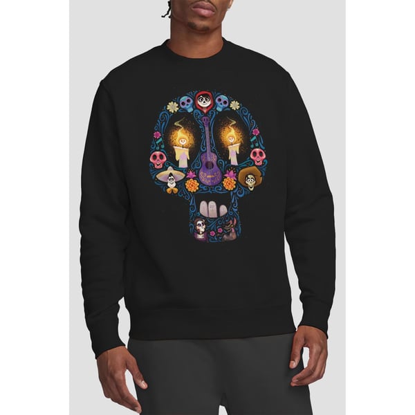 Coco Unisex Adult Day Of The Dead Ernesto Miguel Hector Skull Sweatshirt