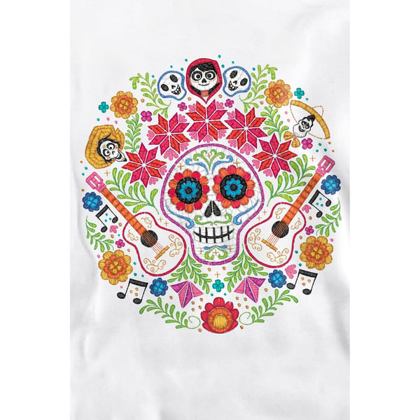 Coco Unisex Adult Day Of The Dead Ernesto Miguel Hector Patch Sweatshirt