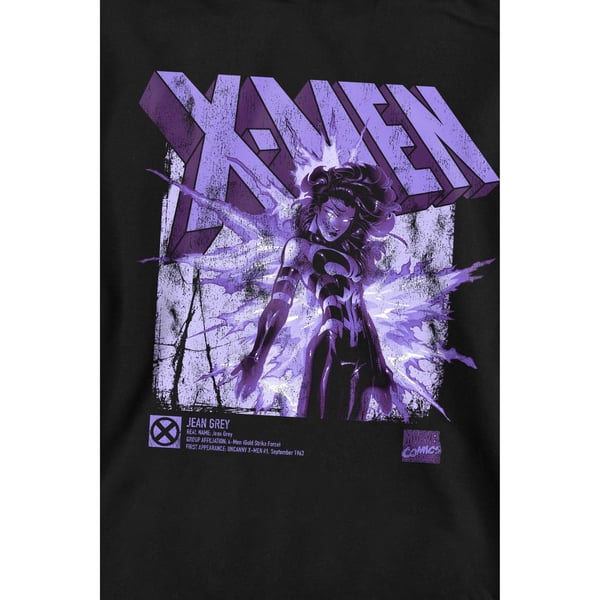 Marvel Unisex Adult X-Men Jean Grey Infographic Sweatshirt