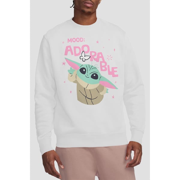 Star Wars: The Mandalorian Unisex Adult Mood Adorable Grogu Sweatshirt