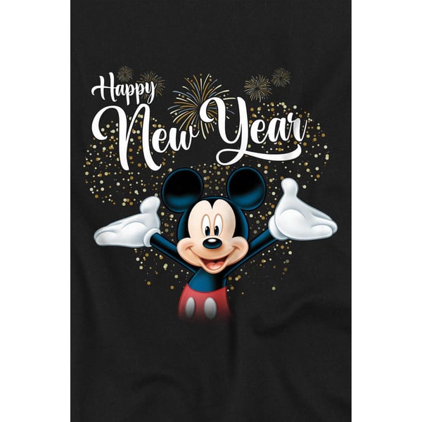 Disney Mens Mickey Mouse New Year T-Shirt