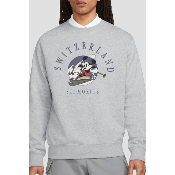 Disney Unisex Adult Switzerland Mickey Mouse Sweatshirt
