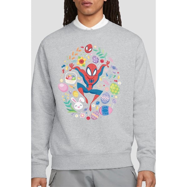 Spider-Man Unisex Adult Circle Sweatshirt