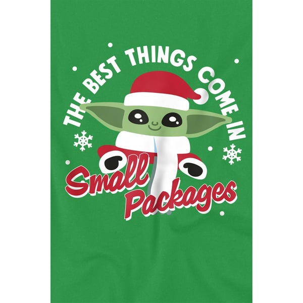 Star Wars: The Mandalorian Mens Grogu Snowflake T-Shirt
