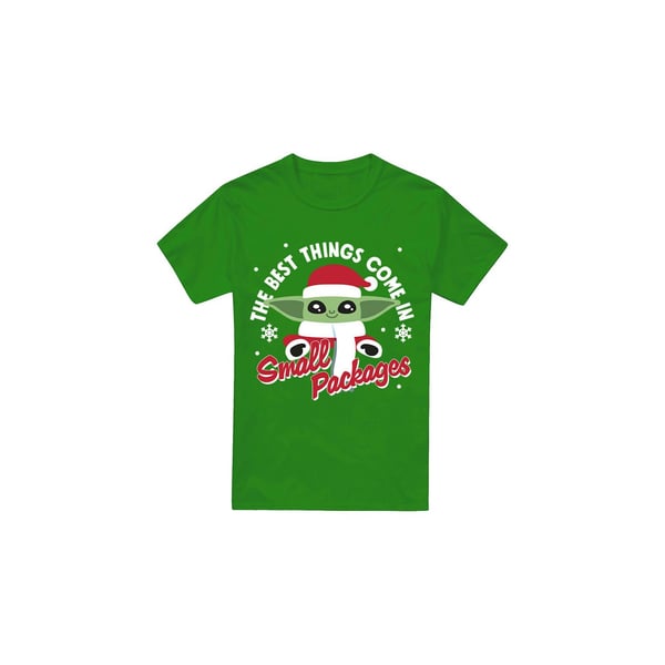 Star Wars: The Mandalorian Mens Grogu Snowflake T-Shirt