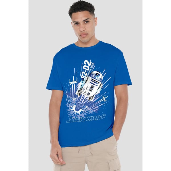 Star Wars Mens Blast Off R2-D2 T-Shirt