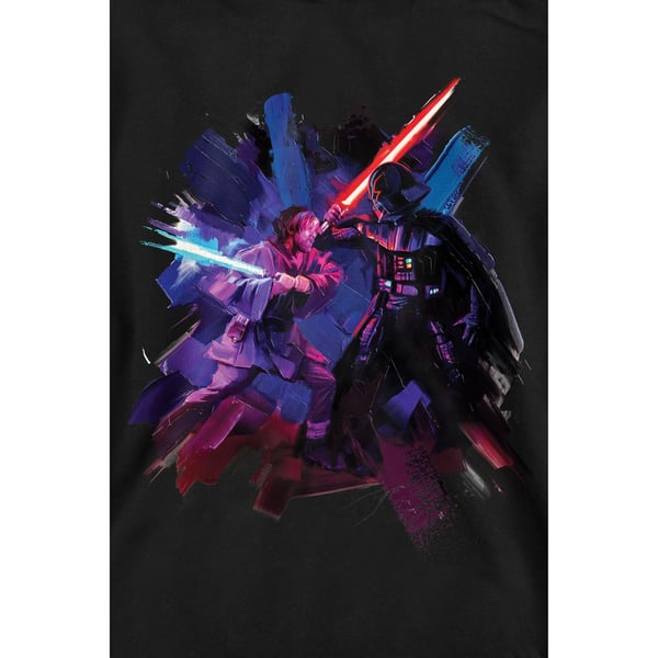 Star Wars Unisex Adult Obi Wan Kenobi Vader Painted Sweatshirt