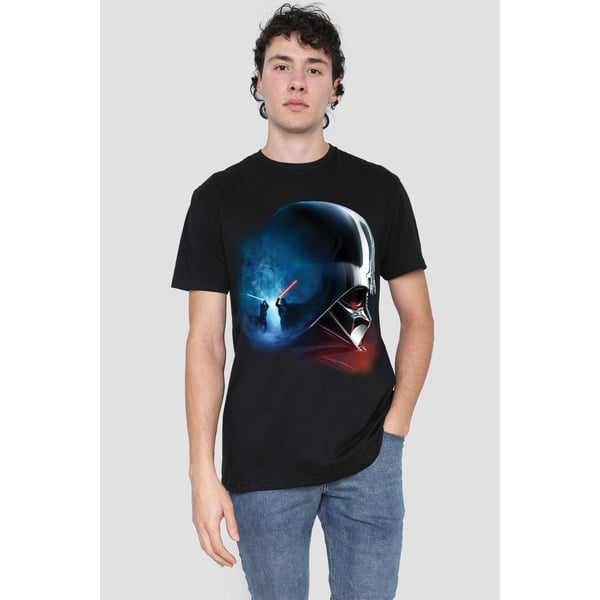 Star Wars Mens Obi Wan Kenobi Vader Poster T-Shirt