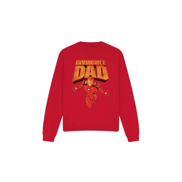Iron Man Unisex Vuxen Oövervinnerlig Pappa Flygande Fars Dag Tröja