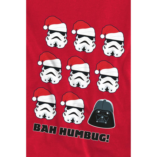 Star Wars Unisex Adult Bah Humbug Stormtrooper Darth Vader Sweatshirt