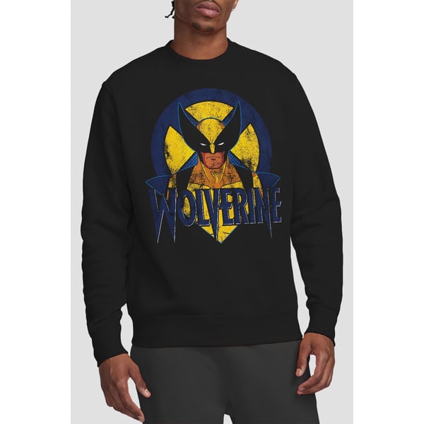 Marvel Unisex Adult X-Men Wolverine Retro Sweatshirt