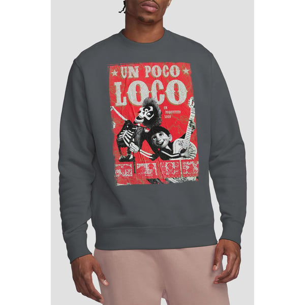 Coco Unisex Adult Un Poco Loco Hector Poster Sweatshirt