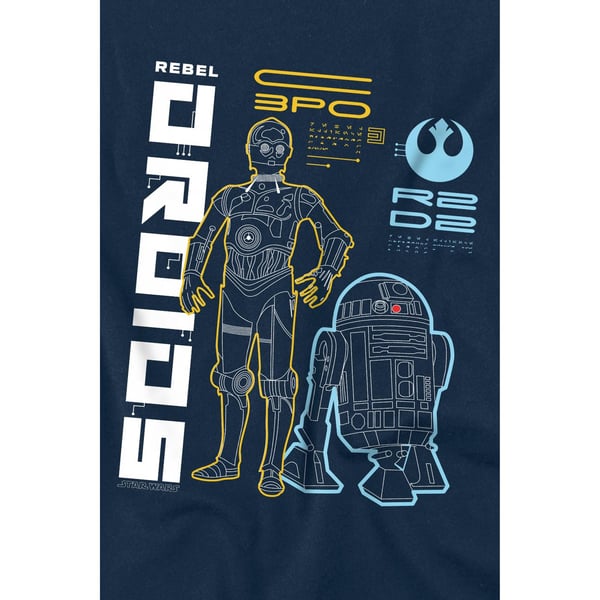Star Wars Mens Rebel Droids T-Shirt