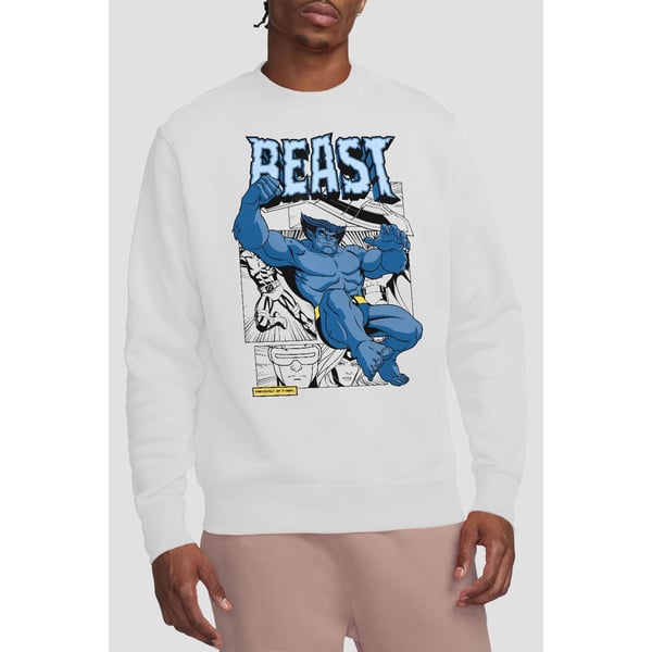 Marvel Unisex Adult X-Men Beast Comic Sweatshirt