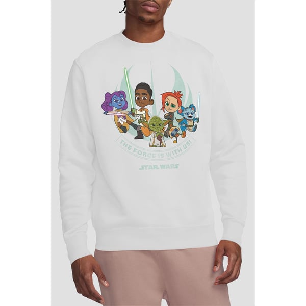 Star Wars Unisex Adult Young Jedi Adventure The Force Is With Us Sweatshirt