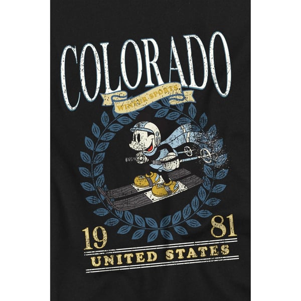 Disney Herr Colorado Ski Musse Pigg T-shirt