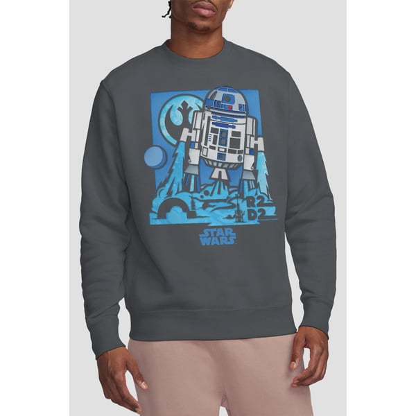 Star Wars Unisex Adult Papercut R2-D2 Sweatshirt