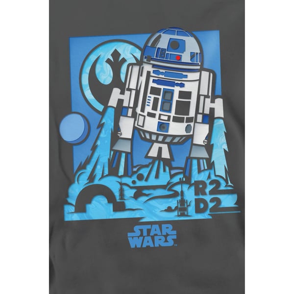 Star Wars Unisex Adult Papercut R2-D2 Sweatshirt