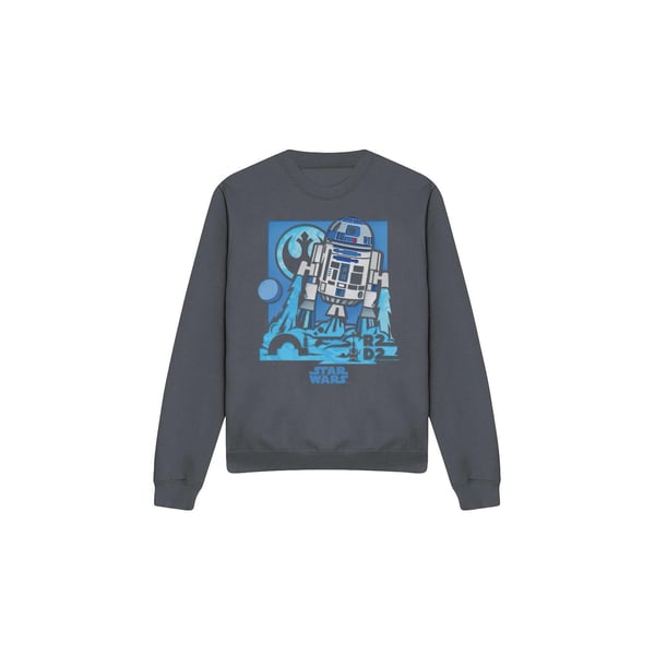 Star Wars Unisex Adult Papercut R2-D2 Sweatshirt
