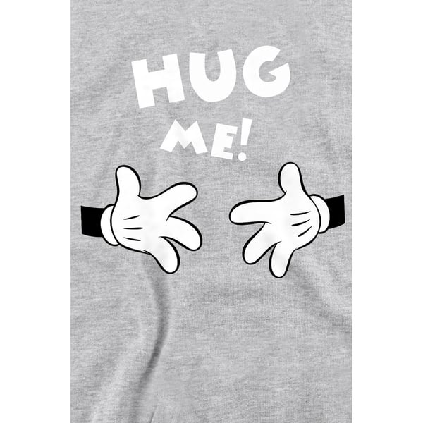 Disney Unisex Adult Hug Me Mickey Mouse Valentine`s Day Sweatshirt
