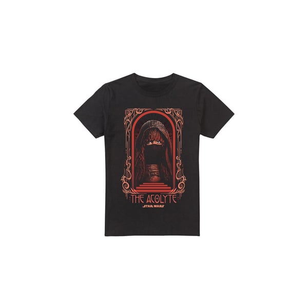 Star Wars: The Acolyte Mens Art Deco Masked T-Shirt Star Wars: The Acolyte Mens Art Deco Masked T-Shirt