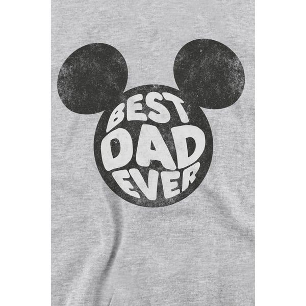 Disney Unisex Adult Best Dad Ever Mickey Mouse Sweatshirt