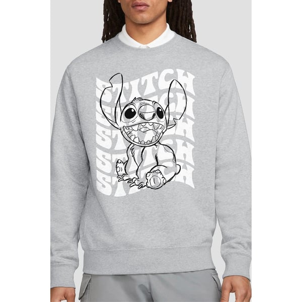 Lilo & Stitch Unisex Adult Sketch Name Repeat Sweatshirt