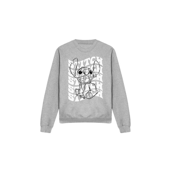 Lilo & Stitch Unisex Adult Sketch Name Repeat Sweatshirt