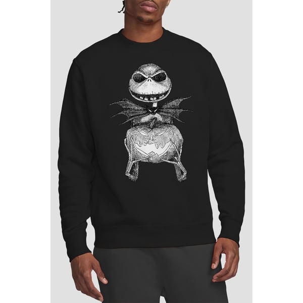 The Nightmare Before Christmas Unisex Adult Jack Pumpkin Sketch Sweatshirt