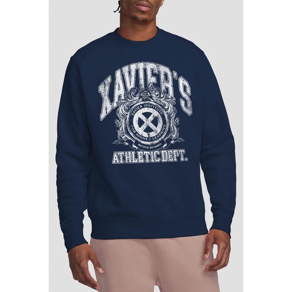 Marvel Unisex Adult X-Men Athletic Dept Professor X Sweatshirt