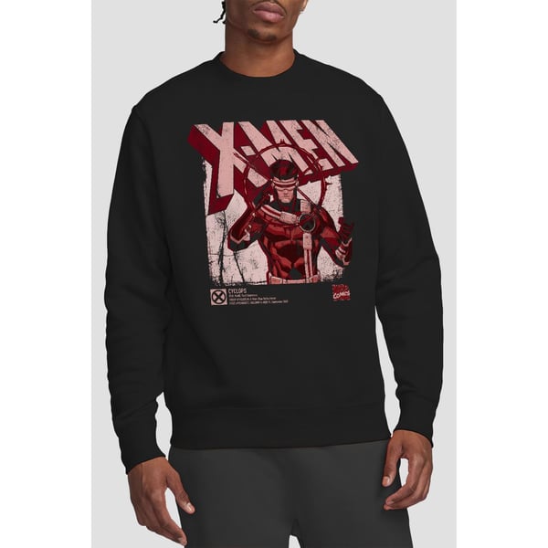 Marvel Unisex Adult X-Men Cyclops Infographic Sweatshirt