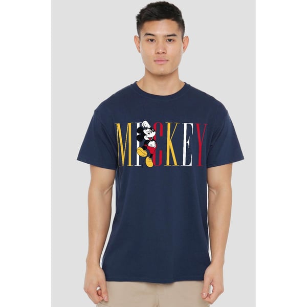 Disney Herr Mickey Mouse Flerfärgad Namn T-Shirt