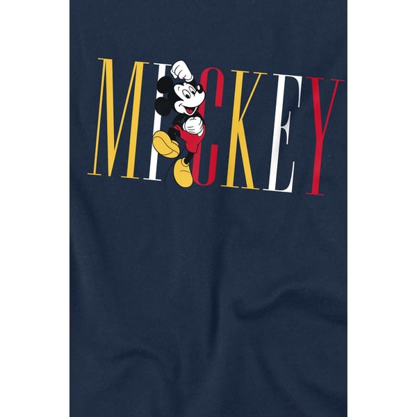 Disney Herr Mickey Mouse Flerfärgad Namn T-Shirt