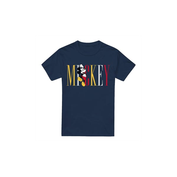 Disney Herr Mickey Mouse Flerfärgad Namn T-Shirt