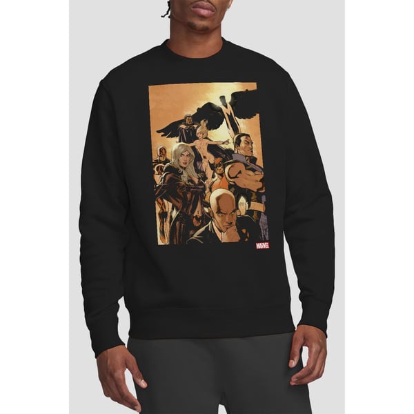Marvel Unisex Adult X-Men Comic Cover Team Sweatshirt