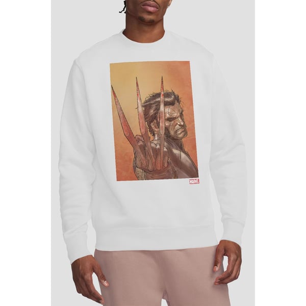 Marvel Unisex Adult X-Men Ready Wolverine Sweatshirt