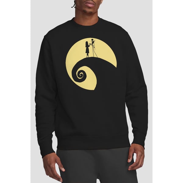 The Nightmare Before Christmas Unisex Adult Jack Sally Circle Sweatshirt