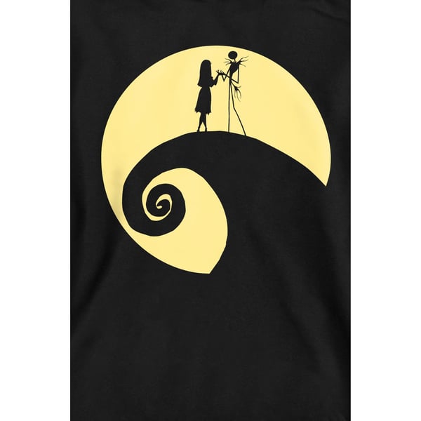 The Nightmare Before Christmas Unisex Adult Jack Sally Circle Sweatshirt