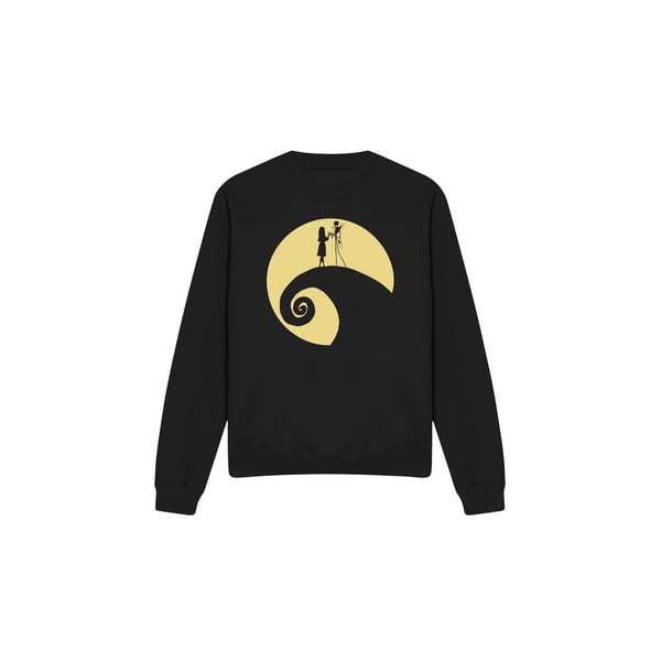 The Nightmare Before Christmas Unisex Adult Jack Sally Circle Sweatshirt