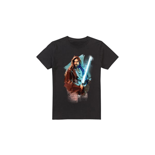 Star Wars Mens Obi Wan Kenobi Painted T-Shirt