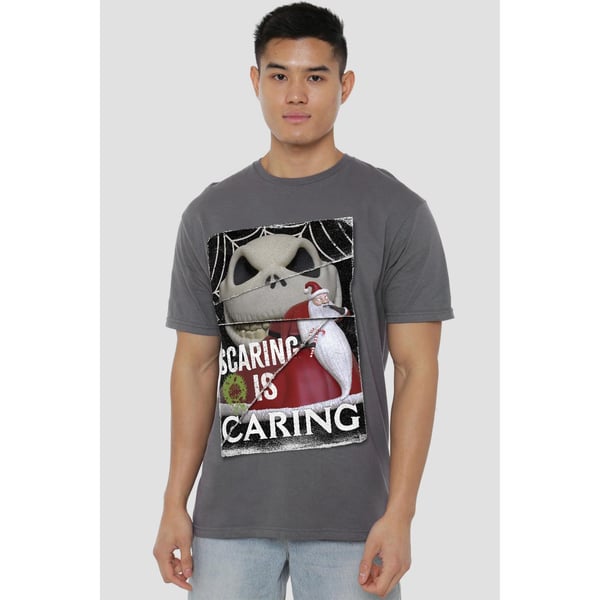 The Nightmare Before Christmas Mens Scaring Is Caring T-Shirt