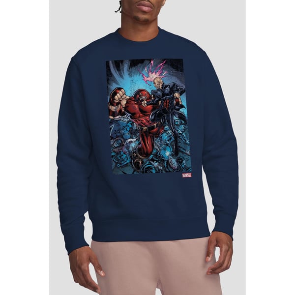 Marvel Unisex Adult X-Men Destroy Juggernaut Sweatshirt