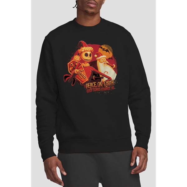 The Nightmare Before Christmas Unisex Adult Good Scares Towards All Sweatshirt
