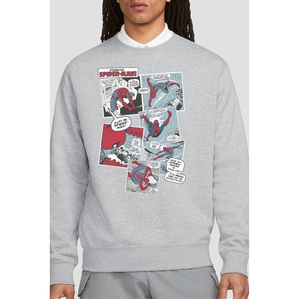 Spider-Man Unisex Adult Panel Collage Sweatshirt