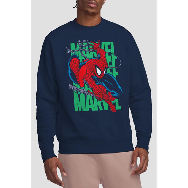 Spider-Man Unisex Adult Wall Crawling Sweatshirt