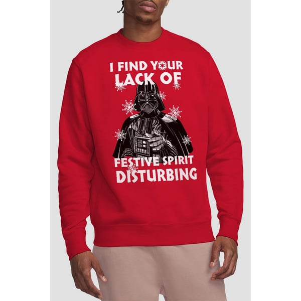 Star Wars Unisex Adult Lack Of Spirit Darth Vader Christmas Sweatshirt