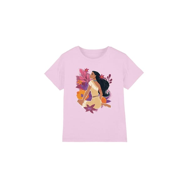 Pocahontas Childrens/Kids Flowers T-Shirt Pocahontas Childrens/Kids Flowers T-Shirt