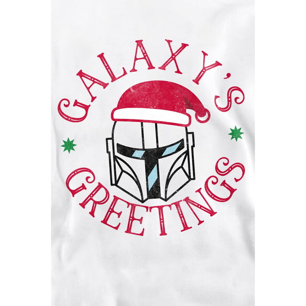 Star Wars: The Mandalorian Unisex Adult Galaxy´s Greeting Sweatshirt